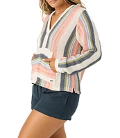O'Neill Catamaran Long Sleeve Striped Hooded Sweater