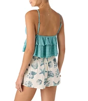 O'Neill Chloey V-Neck Tiered Knit Tank Top