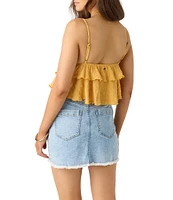 O'Neill Chloey V-Neck Tiered Knit Tank Top