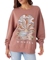 O'Neill Choice Long Sleeve Oversized Fleece Graphic Sweatshirt