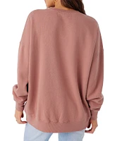 O'Neill Choice Long Sleeve Oversized Fleece Graphic Sweatshirt