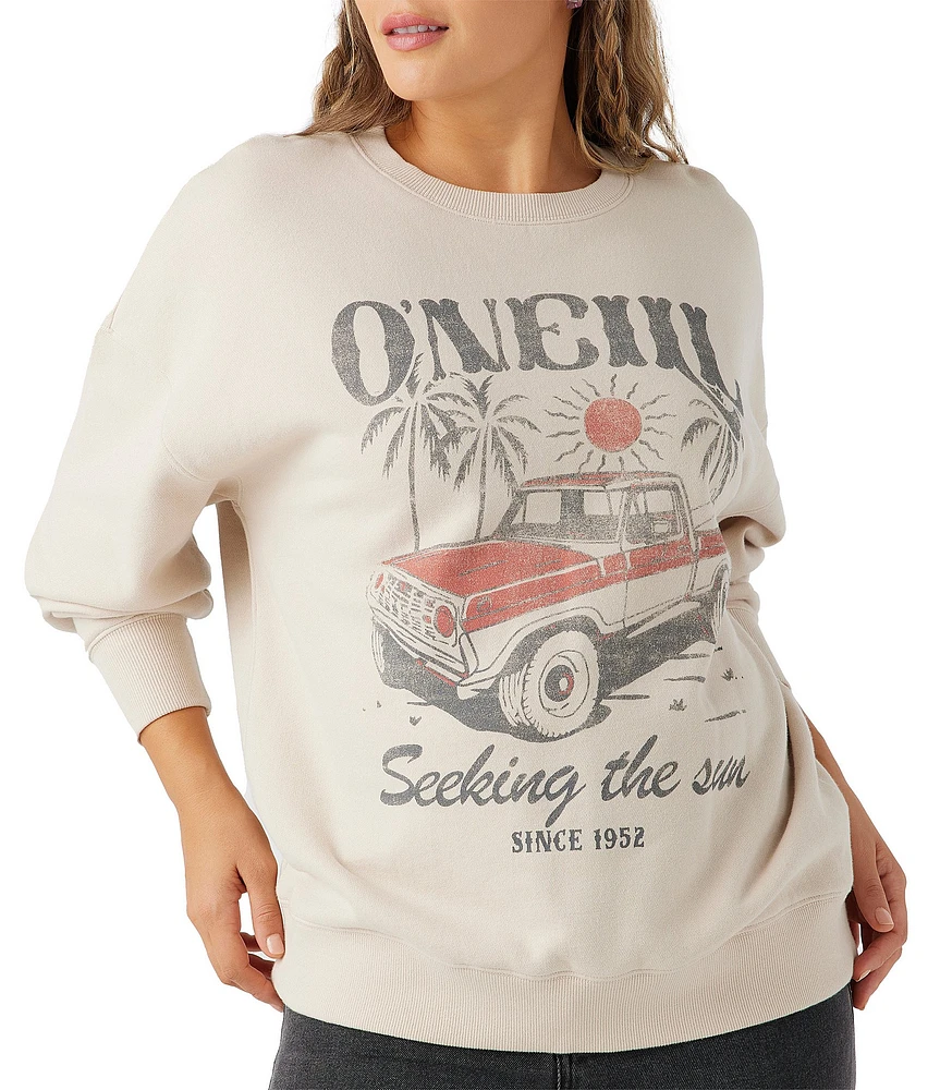 O'Neill Choice Long Sleeve Oversized Fleece Graphic Sweatshirt