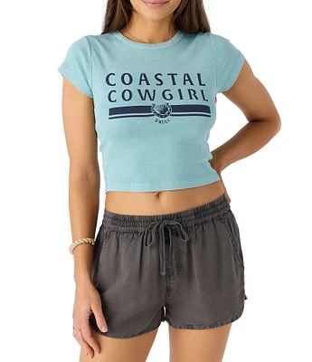 O'Neill Coastal Cowgirl Short Sleeve Cropped Baby T-Shirt