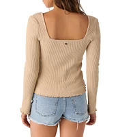 O'Neill Floki Long Sleeve Slub Knit Top