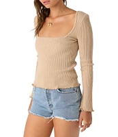 O'Neill Floki Long Sleeve Slub Knit Top