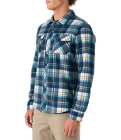 O'Neill Glacier Plaid Long Sleeve Superfleece Shirt Jacket