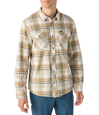 O'Neill Glacier Plaid Long Sleeve Superfleece Shirt Jacket