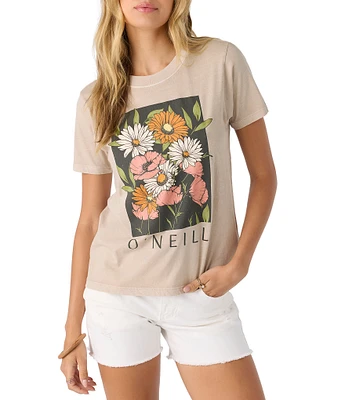 O'Neill Heritage Daisy Short Sleeve Jersey T-Shirt