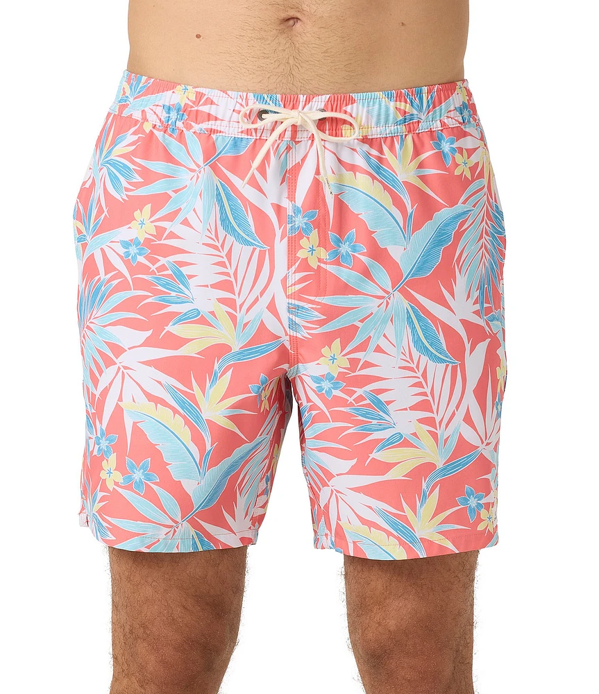 O'Neill Hermosa E-Waist Printed 17#double; Outseam Swim Trunks