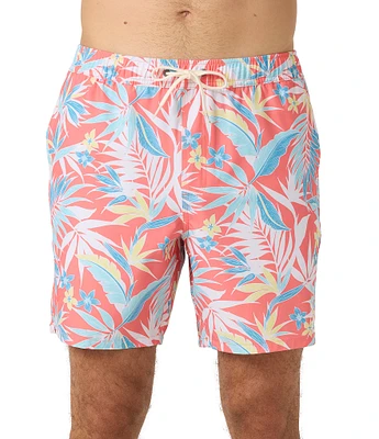 O'Neill Hermosa E-Waist Printed 17#double; Outseam Swim Trunks