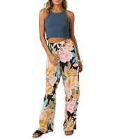 O'Neill Jonie Mikah High Rise Flowy Pull-On Printed Wide Leg Pants