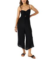 O'Neill Keiko Side Slit Wide Leg Smocked Back Jumpsuit
