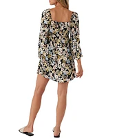 O'Neill Kieran Blouson Sleeve Floral Fit & Flare Dress