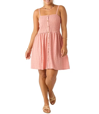 O'Neill Leighton Sleeveless Smocked Dress