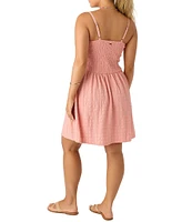 O'Neill Leighton Sleeveless Smocked Dress