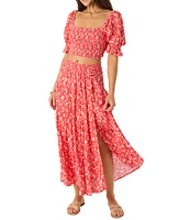 O'Neill Luciana Floral Printed Midi Skirt