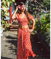 O'Neill Luciana Floral Printed Midi Skirt