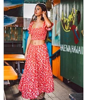 O'Neill Luciana Floral Printed Midi Skirt