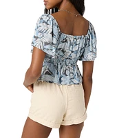 O'Neill Nola Palmetto Short Sleeve Top