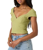 O'Neill Nyn Short Sleeve Textured Knit Top