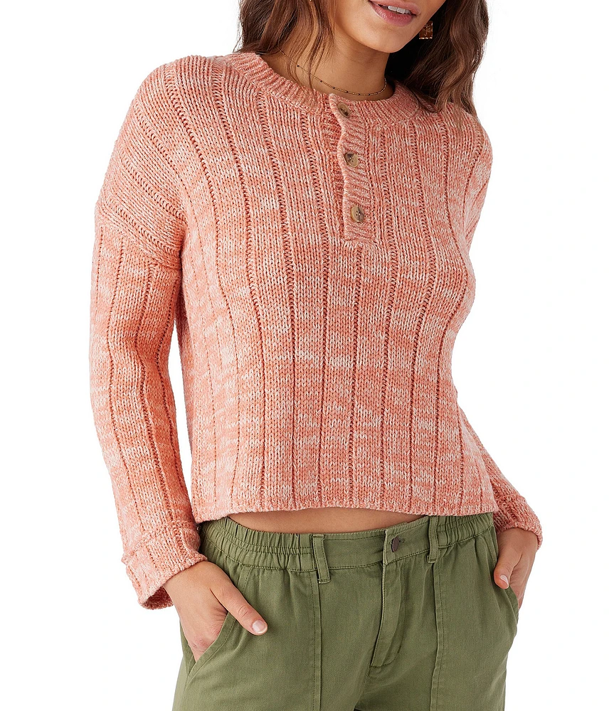 O'Neill Oceanfront Henley Pullover Sweater