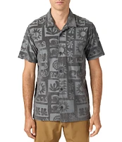 O'Neill OG Era Debossed Jacquard Knit Terry Cloth Short Sleeve Shirt