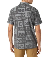 O'Neill OG Era Debossed Jacquard Knit Terry Cloth Short Sleeve Shirt