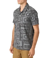 O'Neill OG Era Debossed Jacquard Knit Terry Cloth Short Sleeve Shirt