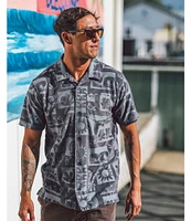 O'Neill OG Era Debossed Jacquard Knit Terry Cloth Short Sleeve Shirt
