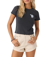 O'Neill Palm Meadow Short Sleeve Cropped Graphic Tee