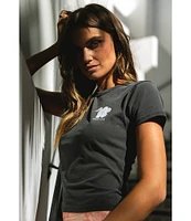 O'Neill Palm Meadow Short Sleeve Cropped Graphic Tee