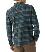 O'Neill Redmond Long Sleeve Yarn-Dyed Dark Plaid Woven Shirt