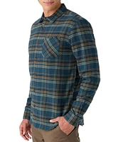 O'Neill Redmond Long Sleeve Yarn-Dyed Dark Plaid Woven Shirt