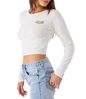 O'Neill Reef Break Long Sleeve Cropped Graphic T-Shirt