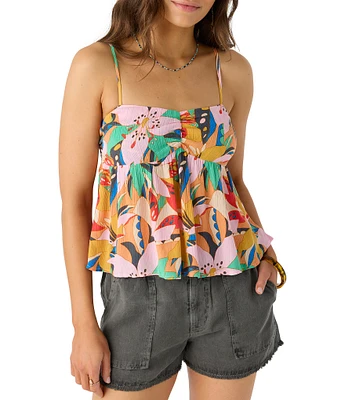 O'Neill Reeta Gabana Tropical Floral Printed Top