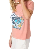 O'Neill Saltwater Short Sleeve Jersey Boyfriend Graphic T-Shirt