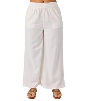 O'Neill Sanders High Rise Paperbag-Waist Linen-Blend Pants