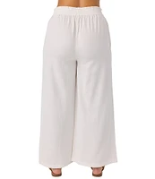 O'Neill Sanders High Rise Paperbag-Waist Linen-Blend Pants