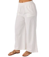 O'Neill Sanders High Rise Paperbag-Waist Linen-Blend Pants