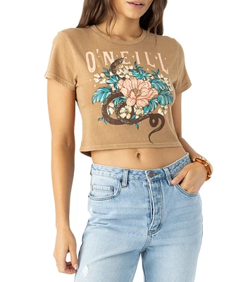 O'Neill Solstice Short Sleeve Cropped Graphic T-Shirt