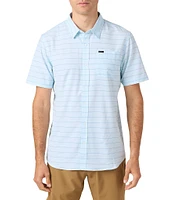 O'Neill TRVLR UPF Traverse Relaxed Fit Short Sleeve Striped Woven Shirt
