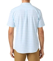 O'Neill TRVLR UPF Traverse Relaxed Fit Short Sleeve Striped Woven Shirt
