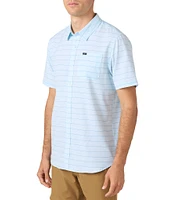 O'Neill TRVLR UPF Traverse Relaxed Fit Short Sleeve Striped Woven Shirt