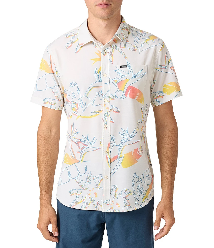 O'Neill TRVLR UPF Traverse Slub Standard-Fit Short Sleeve Woven Shirt