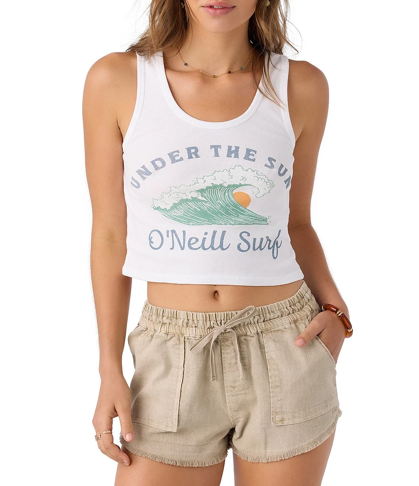 O'Neill Under The Sun Cropped Graphic Tank Top