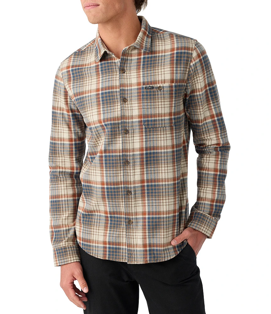 O'Neill Winslow Long Sleeve Plaid Brushed Flannel Shirt