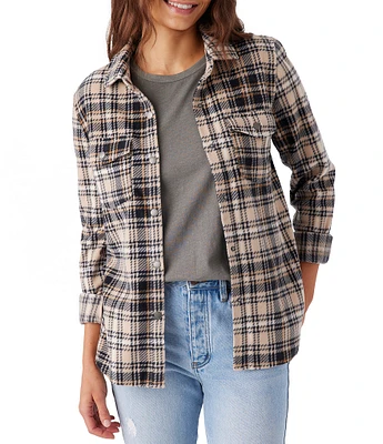 O'Neill Zuma Long Sleeve Light Plaid Flannel Jacket