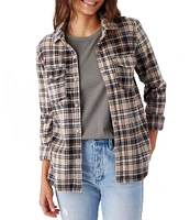 O'Neill Zuma Long Sleeve Light Plaid Flannel Jacket