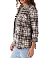 O'Neill Zuma Long Sleeve Light Plaid Flannel Jacket