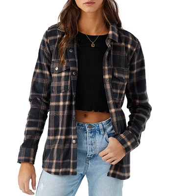 O'Neill Zuma Long Sleeve Plaid Flannel Jacket